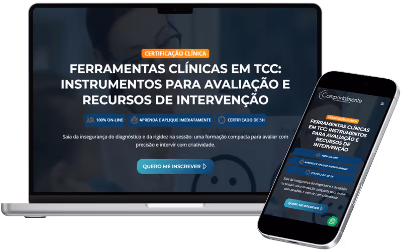 Ferramentas Clínicas em TCC: Instrumentos para Avaliação e Recursos de Intervenção na plataforma